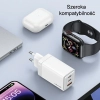 USAMS Ład. siec. 2xUSB-C+1xUSB 65W(only head) GaN PD3.0 +QC3.0 Fast Charging fioletowy/gradient purple Sandru Series CC180TC03 (US-CC180)