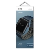 UNIQ pasek Linus Apple Watch Series1/2/3/4/5/6/7/8/9/SE/SE2/Ultra/Ultra 2 42/44/45/49mm. Airosoft Silicone niebieski/nautical  blue
