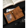 Nubukowy portfel męski z systemem RFID Protect — Peterson