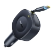 Ładowarka samochodowa Baseus PrimeTrip VR2 30W ze zwijanym kablem USB-C - czarna