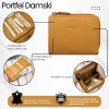 Portfel damski skórzany mały musztardowy Paolo Peruzzi RFID