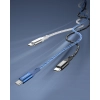 INNOSTYLE POWERFLEX KABEL USB-C SZYBKIE ŁADOWANIE DO IPHONE SAMSUNG 3A 60W KEVLAR 2M SREBRNY