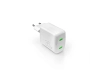 Ładowarka sieciowa Puro MiniPro 35W GaN 2xUSB-C - biała