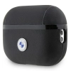 BMW BMAP2SSLBK AirPods Pro 2(2022/2023) cover czarny/black Geniune Leather Silver Logo