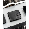 Portfel skórzany męski N0035L-GPL-BL BLACK
