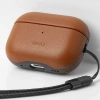 UNIQ etui Terra AirPods Pro 2 gen.Genuine Leather (2022/2023) brązowy/toffee brown