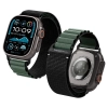 Pasek Pasek Spigen WBF1 na Apple Watch 44 / 45 / 46 / 49 mm - czarno-zielony