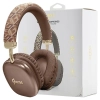 Guess słuchawki nauszne BluetoothGUBHK1GCTCSW brązowy/brown Gcube Metallic Script Logo