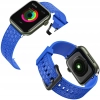 Watch Strap Y pasek do Apple Watch 7 / 6 / 5 / 4 / 3 / 2 / SE (41 / 40 / 38mm) opaska bransoleta do zegarka niebieski
