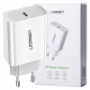 Ładowarka sieciowa UGREEN CD137, 20W, PD 3.0, USB-C (biała)
