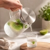 Dzbanek na wodę, napoję z uchwytem i pokrywką  z sitkiem 1000 ml 1szt DZ10