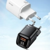 USAMS Ład. siec. 1xUSB-C+1xUSB T46 33W(only head) PD3.0 +QC3.0 Fast Charging czarny/black CC152TC01 (US-CC152)