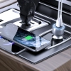Ładowarka samochodowa Dudao R4Ultra 120W Power Delivery Quick Charge LED USB-A USB-C - szary