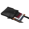 Skórzana torba męska czarna PETERSON® na ramię listonoszka saszetka crossbody