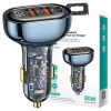 USAMS Ład. sam. 2xUSB+1xUSB-C 80WFast Charge niebieski/blue CC159CC02 (US-CC159)
