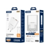 JELLICO ładowarka sieciowa EU57 PD 20W 1xUSB-C + 1xUSB QC3.0 + kabel USB-C - USB-C Biały