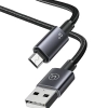 USAMS Kabel USB na Micro-USB 2A 1,2mFast Charging stalowy/tarnish SJ668USB01 (US-SJ668)
