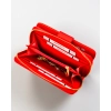 Damski portfel portmonetka pojemny na zamek czerwony Cavaldi