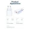 JELLICO ładowarka sieciowa C7 22.5W 1xUSB QC3.0 Biały
