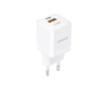 Ładowarka sieciowa GaN 33W PPS USB C/USB Dudao A13Pro - biała