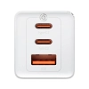 Ładowarka sieciowa Baseus GaN5 Pro 2xUSB-C + USB, 65W (biała)