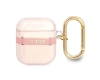 Guess  GUA2HHTSP AirPods 1/2 coverróżowy/pink Strap Collection