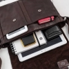 Torba męska na laptopa skórzana brązowa do pracy A4 Paolo Peruzzi SL-14-BR