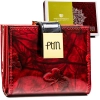 Portfel d. skórzany PTN 42329-NBF-7152 RED-BLACK