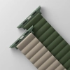 UNIQ pasek Revix Apple Watch Series1/2/3/4/5/6/7/8/9/SE/SE2/Ultra/Ultra 2 42/44/45/49mm. Reversible Magnetic zielony-ciemnoszary/green-taupe