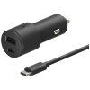 Ładowarka samochodowa Motorola           TurboPower 45W Dual USB-A/USB-C z kablem USB-C 1m czarny