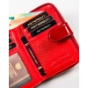 Damski portfel Peterson mały ze skóry ekologicznej lakierowany RFID