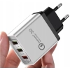 CO2 SZYBKA ŁADOWARKA SIECIOWA 3X USB DO SAMSUNG TELEFONU QUICK CHARGE 3.0 18W