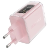 Acefast ładowarka GaN 65W 3 porty (1xUSB, 2xUSB C) zielona (A45)