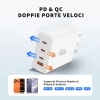 TECH-PROTECT NC140W-GAN 4-PORT NETWORK CHARGER PD 140W / QC3.0 WHITE