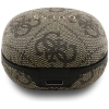 Słuchawki TWS ENC Guess 4G Classic Metal Logo brązowy