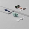 Ładowarka indukcyjna Bazic GoMag Trio 2  3w1 15W magnetyczna do iPhone/Watch/AirPods niebieski