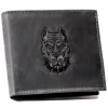 Portfel męski skórzany N992-CHM-DOG-2 BLACK
