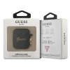Guess GUA2SSSK AirPods 1/2 cover czarny/black Silicone Vintage Script