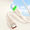 MCDODO ŁADOWARKA KABEL USB-C LIGHTNING SZYBKIEGO ŁADOWANIA DO IPHONE 1M LED BEŻOWY
