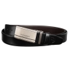 Zestaw pasek skórzany dwustronny czarny brąz 2 klamry na prezent Peterson