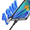 USAMS SET Kabel USB na USB-C 3A 1.2mFast Charging stalowy/tarnish 30 szt. SJ718ZJ01 (US-SJ718)