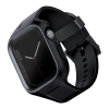 UNIQ pasek Monos 2in1 Apple Watch Strap+ Case Series 4/5/6/7/8/9/SE/SE2 44/45mm. czarny/midnight black