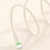 MCDODO ŁADOWARKA KABEL USB-C LIGHTNING SZYBKIEGO ŁADOWANIA DO IPHONE 1M LED BEŻOWY