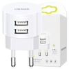 USAMS Ład. siec. 2xUSB T20 2,1A round(only head) biały/white Fast Charging CC80TC01 (US-CC080)