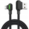 MCDODO KABEL KĄTOWY 90° MICRO USB SZYBKIE ŁADOWANIE DWUSTRONNY QC 3 LED 2M