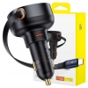 Ładowarka samochodowa Baseus Enjoyment Pro z kablem USB-C, 60W (czarna)