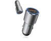 Dudao ładowarka samochodowa USB / USB Typ C Power Delivery Quick Charge 22,5 W szary (R4PQ)