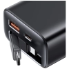 Ładowarka sieciowa USAMS Xiang Series    CC296 30W 1xUSB-C 1xUSB-A + kabel USB-C biały