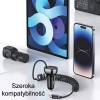 USAMS Ład. sam. C37 1xUSB+1xUSB-C 60W +kabel USB-C 30W PD+QC Fast Charge czarny/black CC192CC01 (US-CC192)