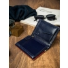 Pionowy, dwukolorowy portfel męski ze skóry naturalnej - Rovicky